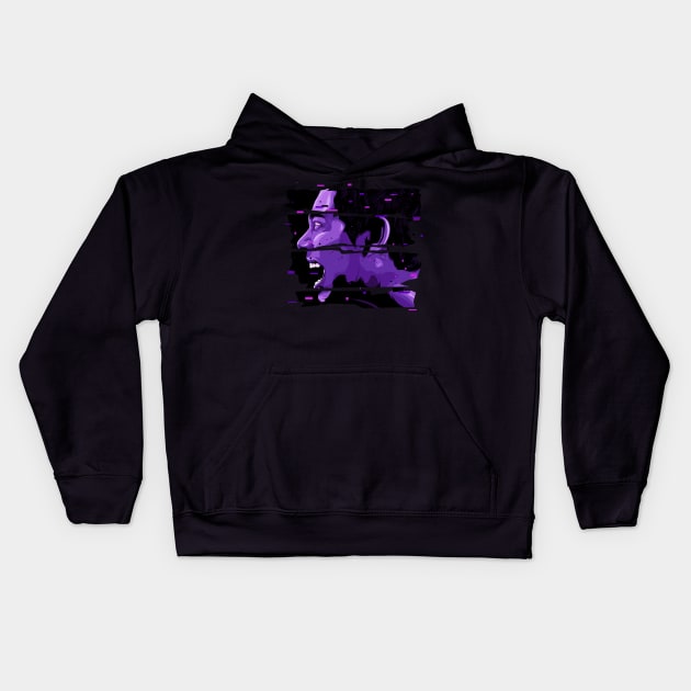 a Man Screaming Kids Hoodie by noobsknack